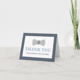 Thank You Card, Little Man, Bow Tie