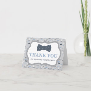 Thank You Card, Little Man, Bow Tie Card