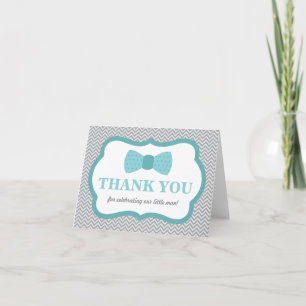 Thank You Card, Little Man, Bow Tie Card