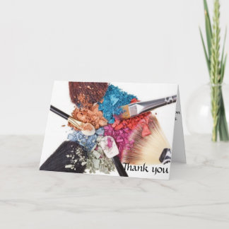 Thank you card - Makeup Artist
