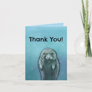 Thank You Card (Manatee)