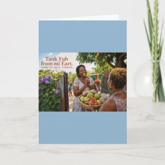 Thank You Card- Neighbor's Yard Scen Card