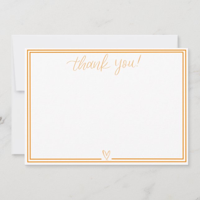 Thank You Card (Orange) (Front)