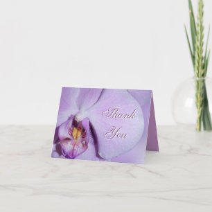 Thank You card Orchid close up
