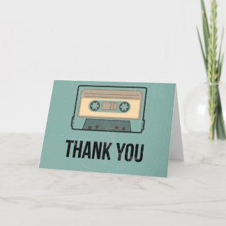 Thank You Card - Retro Tape Cassette Design