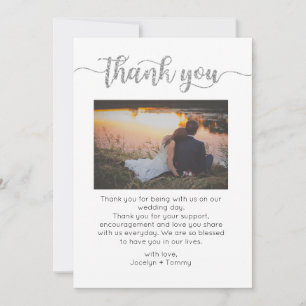 Thank You Card, Script Thank You Card, Photo