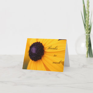 Thank You Card--Sunflower Card