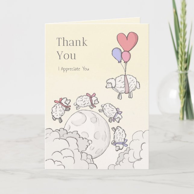 Thank You Card-Thank You For Supporting Me Card (Front)