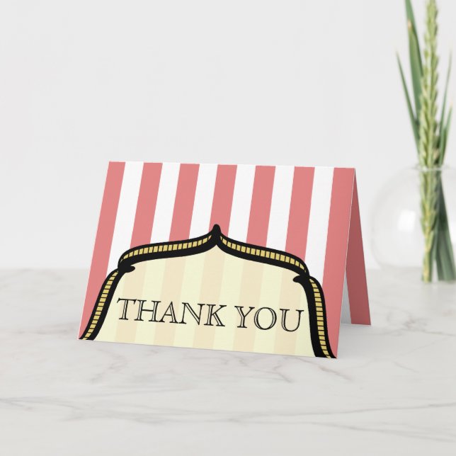 Thank You Card - Vintage Circus (Front)