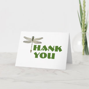 Thank You Card with Dragonfly