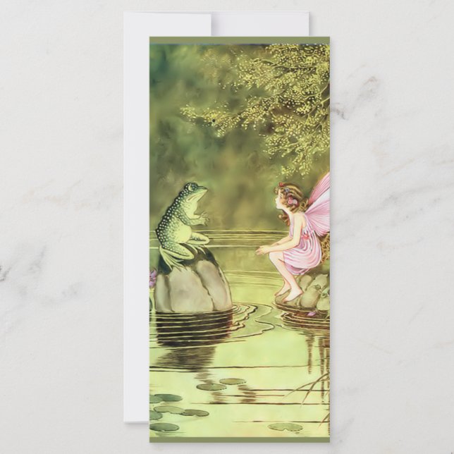 Thank You Card with Fairy and Frog (Front)