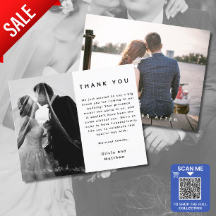 Thank You Card With Photo and Text Both Sides