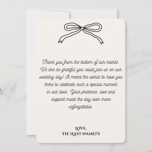 Thank you cards (Front)