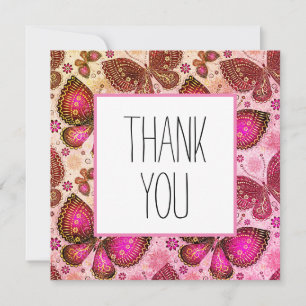 Thank you cards butterflies