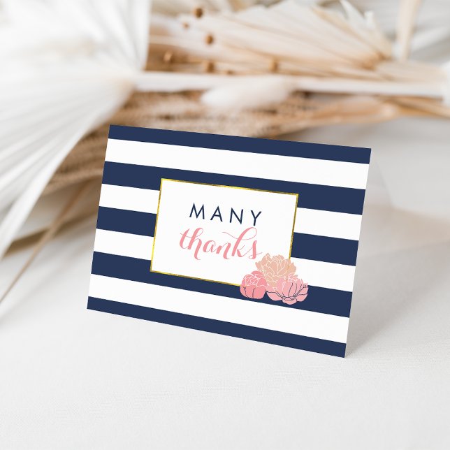 Thank You Cards | Midnight Blush Peony (Creator Uploaded)