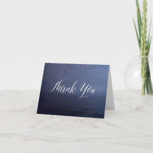 Thank You Cards, Starry Night Sky Beach Celestial