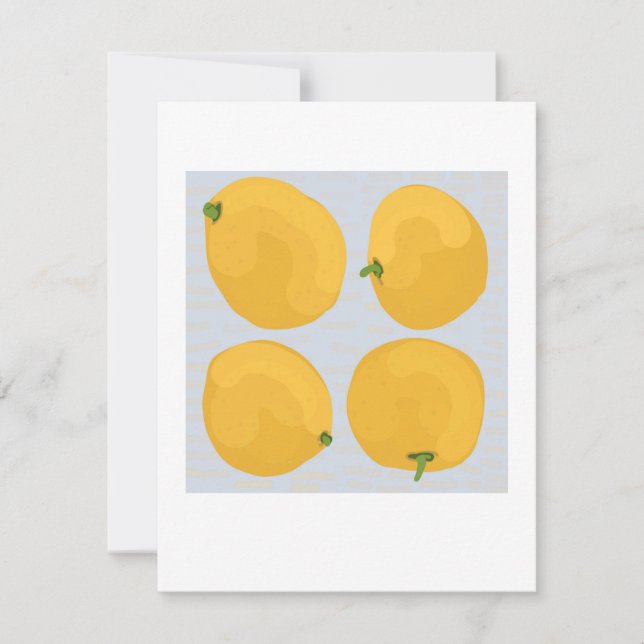 Thank-you Cards with Oranges  (Front)