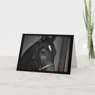 Thank You caring appreciation horse thanks Card