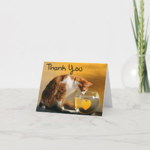 Thank you cat card