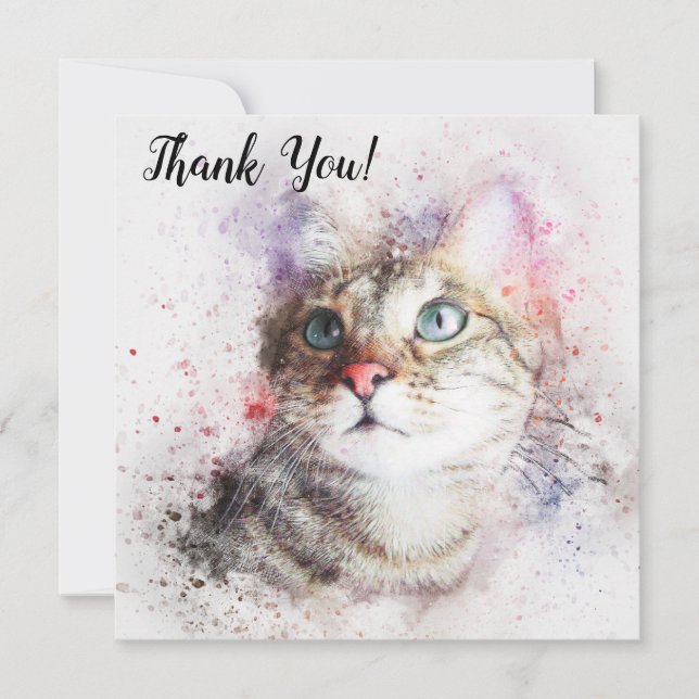 Thank You Cat Card (Front)