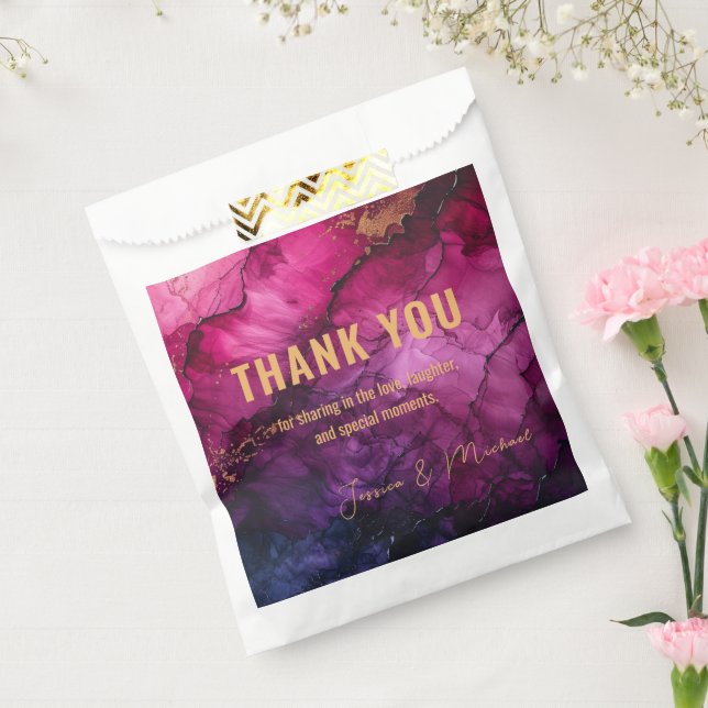 Thank You Celestial Elegance Marble Symphony Favour Bag (Sealed)