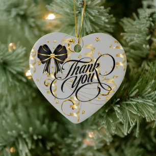 Thank You Ceramic Ornament