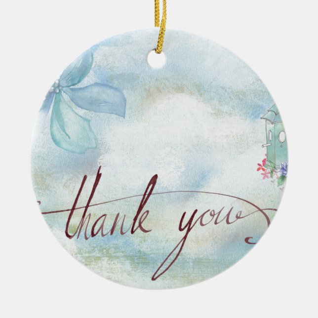 Thank YOU Ceramic Ornament (Front)