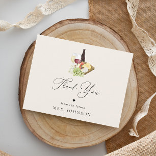 Thank You Charcuterie Cheese Board Bridal Shower Card