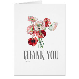Thank You Cheerful Poppy Bouquet