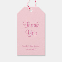Thank You Chic Blush Pink Simple Template