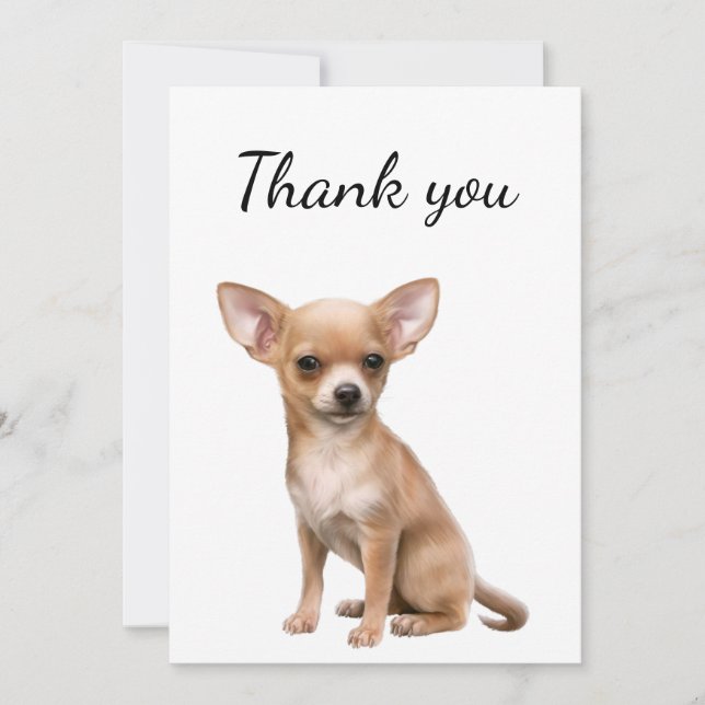 Thank You Chihuahua Dog Pet Animal (Front)