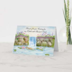 Thank You Child Special Needs Otter Woodland  Card