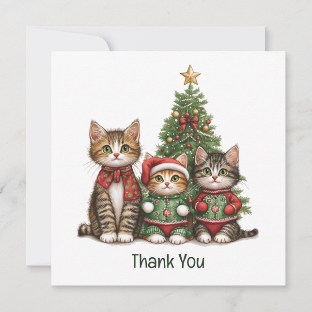 Thank You Christmas Cats (Front)