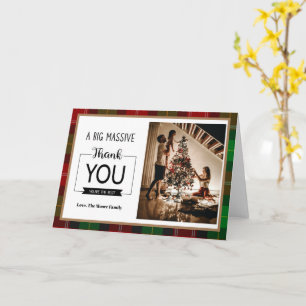 Thank you christmas christmas Photo Card