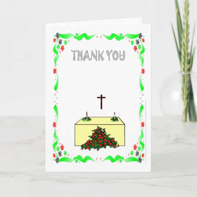 Thank you - Church Card (Front)
