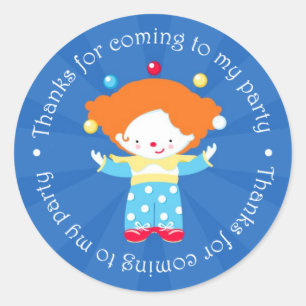 Thank You Circus Carnival Sticker