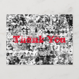 Thank You City Streets Graffiti Postcard