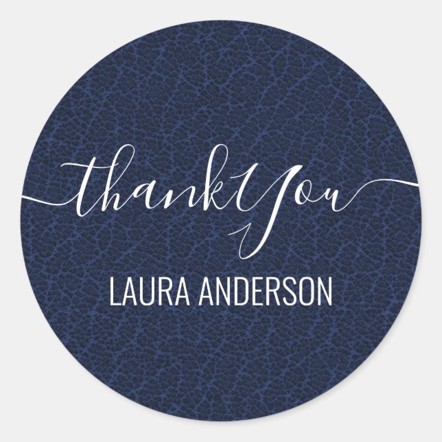 Thank you classic round sticker (Front)