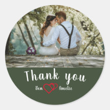 Thank You Classic Round Sticker