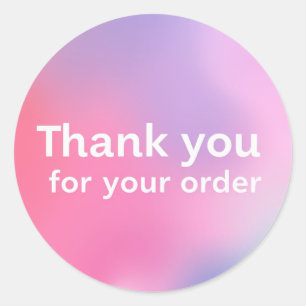 thank you  classic round sticker