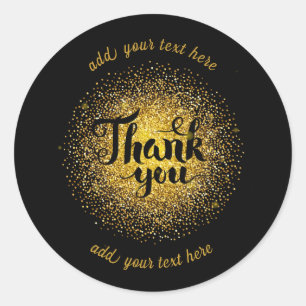 Thank You Classic Round Sticker