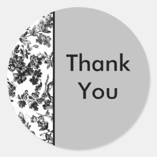 Thank You Classic Round Sticker