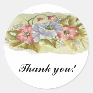 thank you classic round sticker