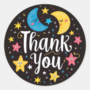 Thank You  Classic Round Sticker