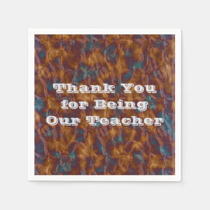 Thank You Classroom Teacher Appreciation Napkin
