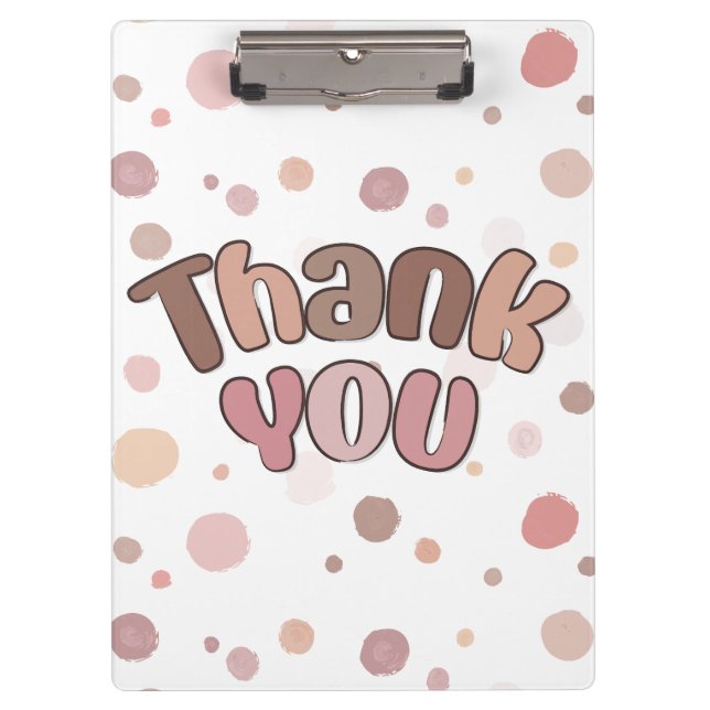 Thank you  clipboard (Front)