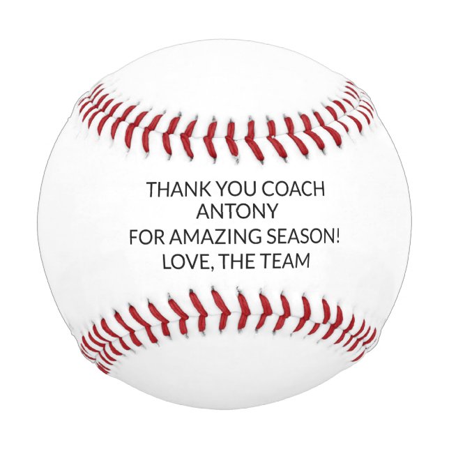 Thank You Coach Baseball (Front)