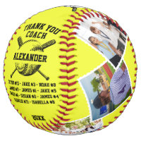 Thank You Coach, Custom 6 photos & teammates names