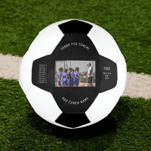Thank You Coach Custom Team Photo & Player Names Soccer Ball
