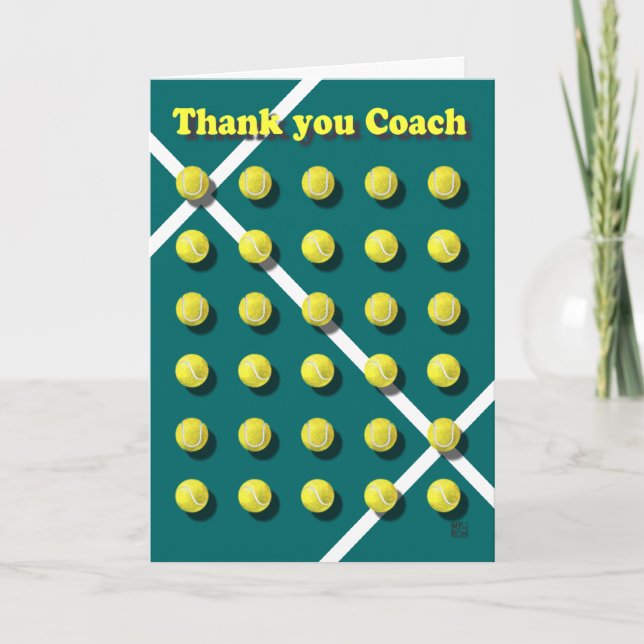 Thank you Coach personalized Card (Front)